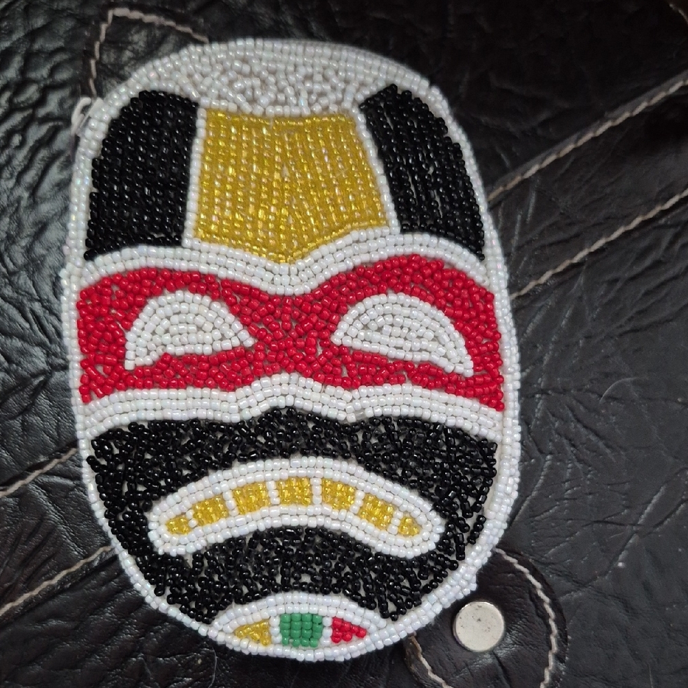 Beaded Mask Coin Purse Vintage 5" Really Cool! - Picture 1 of 7
